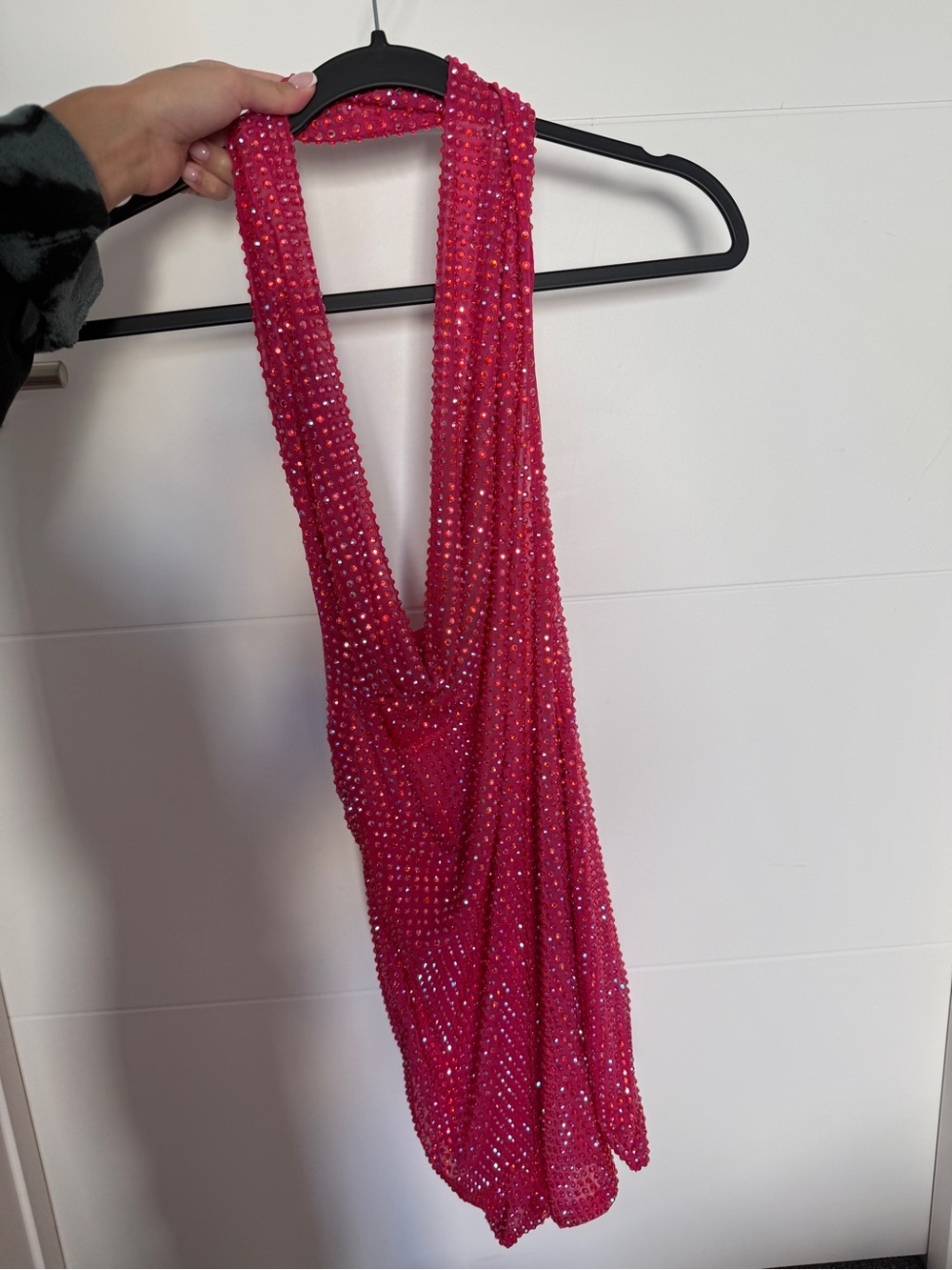 Oh Polly pink rhinestone dress